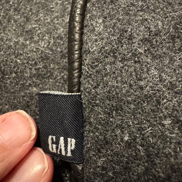 GAP Men’s Black Wool & Leather Smartphone Gloves L/XL Winter Touchscreen - Picture 8 of 12